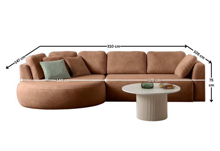 Atelier Del Sofa Venezia Left - Mink Atelier Del Sofa Venezia Left - Mink